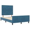 vidaXL Cama tipo Box Spring Azul Oscuro 120 x 200 cm Terciopelo