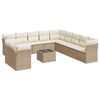 vidaXL Set de sof&aacute;s de jard&iacute;n 12 pzas y cojines rat&aacute;n sint&eacute;tico marr&oacute;n