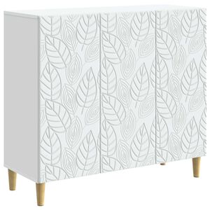 vidaXL Aparador Blanco 89 x 34,5 x 80 cm Madera de ingenier&iacute;a
