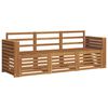 vidaXL Juegos de sof&aacute;s 3 uds. Natural Madera de Acacia S&oacute;lida