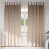vidaXL Cortinas Opacas con Anillas 2 pcs Taup&eacute; 225 x 140 cm Poli&eacute;ster