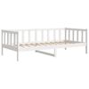 vidaXL Sof&aacute; cama sin colch&oacute;n madera maciza de pino blanco 90x200 cm