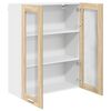 vidaXL Mueble colgante con puerta Roble Sonoma 80 x 31 x 100 cm