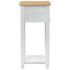 vidaXL Mesa consola con caj&oacute;n 55 x 35 x 73 cm Madera de pino macizo