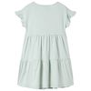 Vestido infantil de mangas con volantes verde menta 116