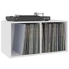 vidaXL Caja para discos de vinilo madera contrachapada 71x34x36 cm