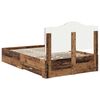 vidaXL Estructura de cama con cabecera Madera vieja 120 x 190 cm