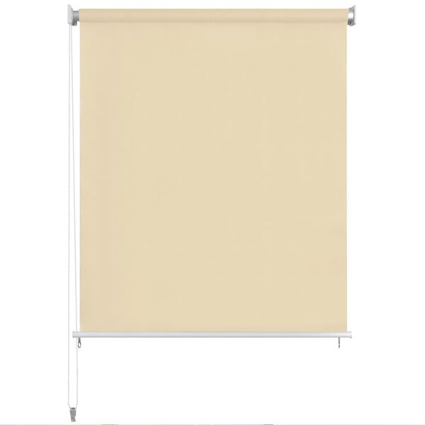 vidaXL Persiana enrollable de exterior 100x230 cm crema