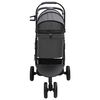 vidaXL Carrito Plegable para Mascotas Ajustable Negro 78 x 54 x 101 cm