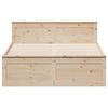 vidaXL Cama con cabecero sin colchón madera maciza de pino 140x200 cm