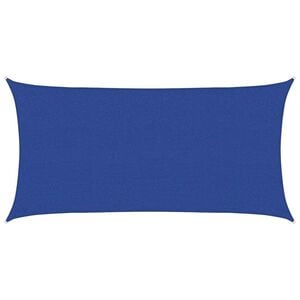 vidaXL Toldo de vela rectangular HDPE azul 2,5x5 m