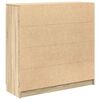vidaXL Aparador con cajones roble Sonoma 100,5x35x98,5 cm