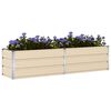 vidaXL Jardinera Marfil 480 x 50 x 45 cm Acero Galvanizado
