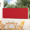 vidaXL Toldo lateral retr&aacute;ctil de jard&iacute;n rojo 100x300 cm