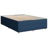 vidaXL Cama box spring con colch&oacute;n tela azul 160x200 cm
