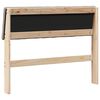 vidaXL Cabecero tapizado Taup&eacute; 100 cm Madera de pino macizo