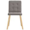 vidaXL Sillas de comedor 4 unidades tela taupe