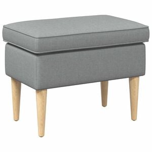 vidaXL Reposapi&eacute;s Gris Claro 55 x 35 x 41 cm 100% Poli&eacute;ster