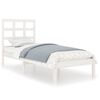 vidaXL Estructura de cama madera maciza de pino blanco 100x200 cm