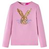 Camiseta infantil de manga larga rosa tostado 104
