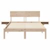 vidaXL Estructura de cama Marr&oacute;n 120 x 200 cm Madera de pino macizo
