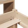 vidaXL Cama con estanter&iacute;a sin colch&oacute;n madera maciza de pino 160x200cm