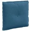 vidaXL Coj&iacute;n de Espalda Azul 50 x 45 cm Tela de pana