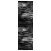 vidaXL Alfombra Runner FLORNES Tejido Negro PP 7 mm