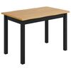VidaXL Mesa de Comedor EKAI Negro 112 x 70 x 76,5 cm