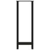 vidaXL Patas para mesa de bar negras (2 unidades, 50 x 110-111 cm, acero)