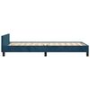 vidaXL Estructura de cama sin colch&oacute;n terciopelo azul oscuro 80x200 cm
