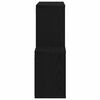 vidaXL Estante de pared con estante Roble Negro 76 x 15 x 53 cm