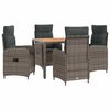 vidaXL Juego de comedor para exteriores 5 uds.