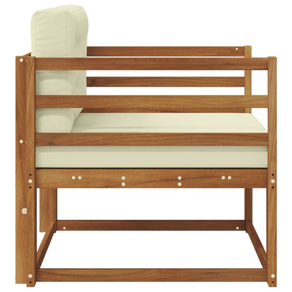 vidaXL Sof&aacute; intermedio de exterior Madera de Acacia S&oacute;lida Natural