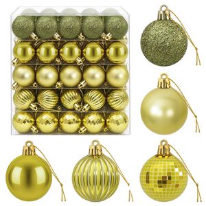 vidaXL Juego de bolas navide&ntilde;as 100 uds. Verde claro 4 cm Poliestireno