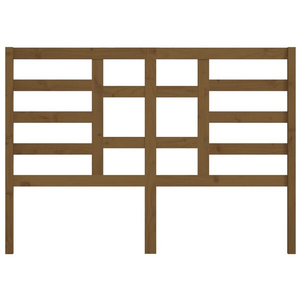 vidaXL Cabecero de cama madera maciza de pino marrón miel 166x4x104 cm