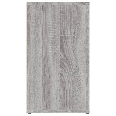 vidaXL Aparador de madera contrachapada gris Sonoma 80x30x54 cm