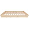 vidaXL Estructura de cama madera maciza 140x200 cm