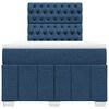 vidaXL Cama box spring con colch&oacute;n tela azul 120x190 cm