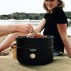 Mestic Barbacoa port&aacute;til de gas mini chef MB-100 negro 2500 W