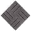vidaXL Baldosas de terraza 20 uds madera maciza acacia gris 30x30 cm