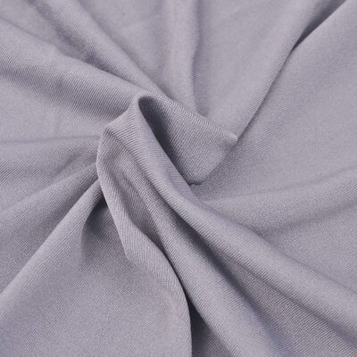 vidaXL funda elástica para sofá de tela jersey de poliéster gris