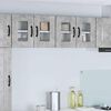 vidaXL Mueble de Cocina Kalmar 2 pcs Gris Concreto 60 x 31 x 40 cm
