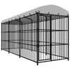 vidaXL Perrera de exterior con techo 450x150x210 cm