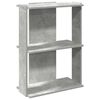 vidaXL Librer&iacute;a de 3 niveles madera gris hormig&oacute;n 60x30x80 cm