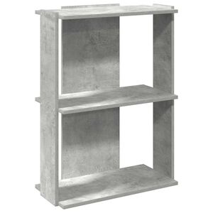 vidaXL Librer&iacute;a de 3 niveles madera gris hormig&oacute;n 60x30x80 cm