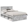 vidaXL Estructura de cama Concreto 120 x 200 cm Madera de pino macizo