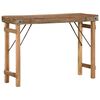 vidaXL Mesa Auxiliar Marr&oacute;n 110 x 35 x 76 cm Madera s&oacute;lida recuperada