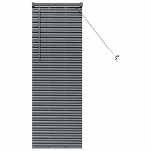 vidaXL Persianas venecianas Manual Gris oscuro 130 x 40 cm Aluminio