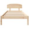 vidaXL Estructura de cama Natural 90 x 190 cm Madera de pino macizo